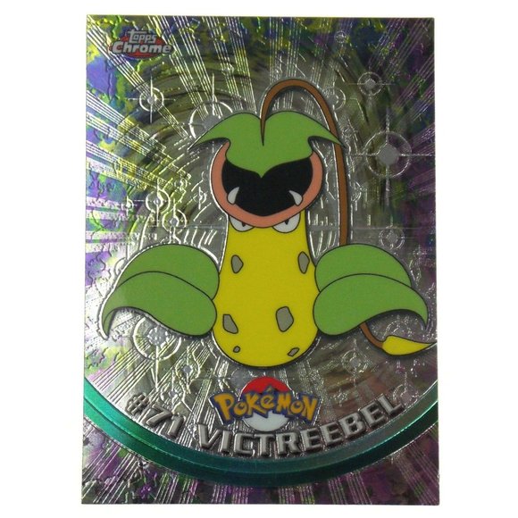 Pokemon Victreebel 71 Series 1 Holo Foil Chrome Sparkle Base Card Single Rare - Picture 1 of 2